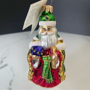Royal Santa Ornament by Christopher Radko